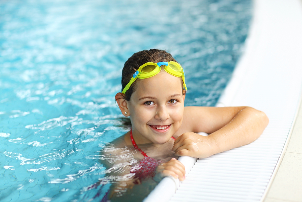 Girl in a pool